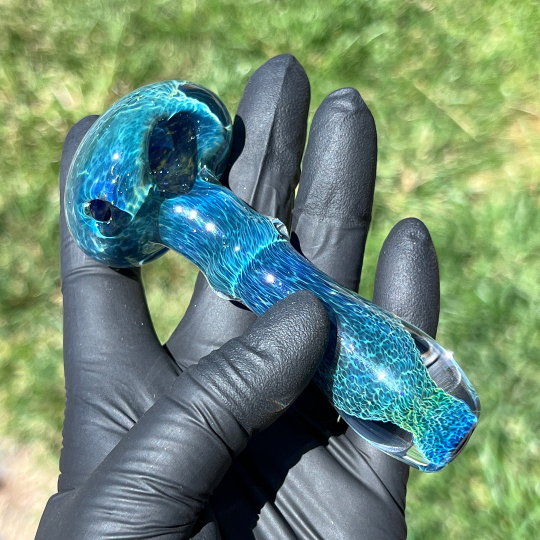 Blue Frit Pipe Glass Pipe Beezy Glass   