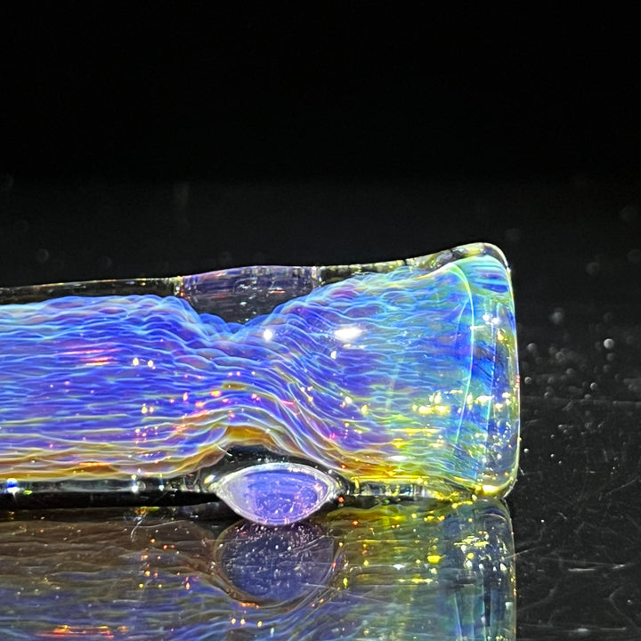 Thick Purple Chillum Glass Pipe Chuck Glass   