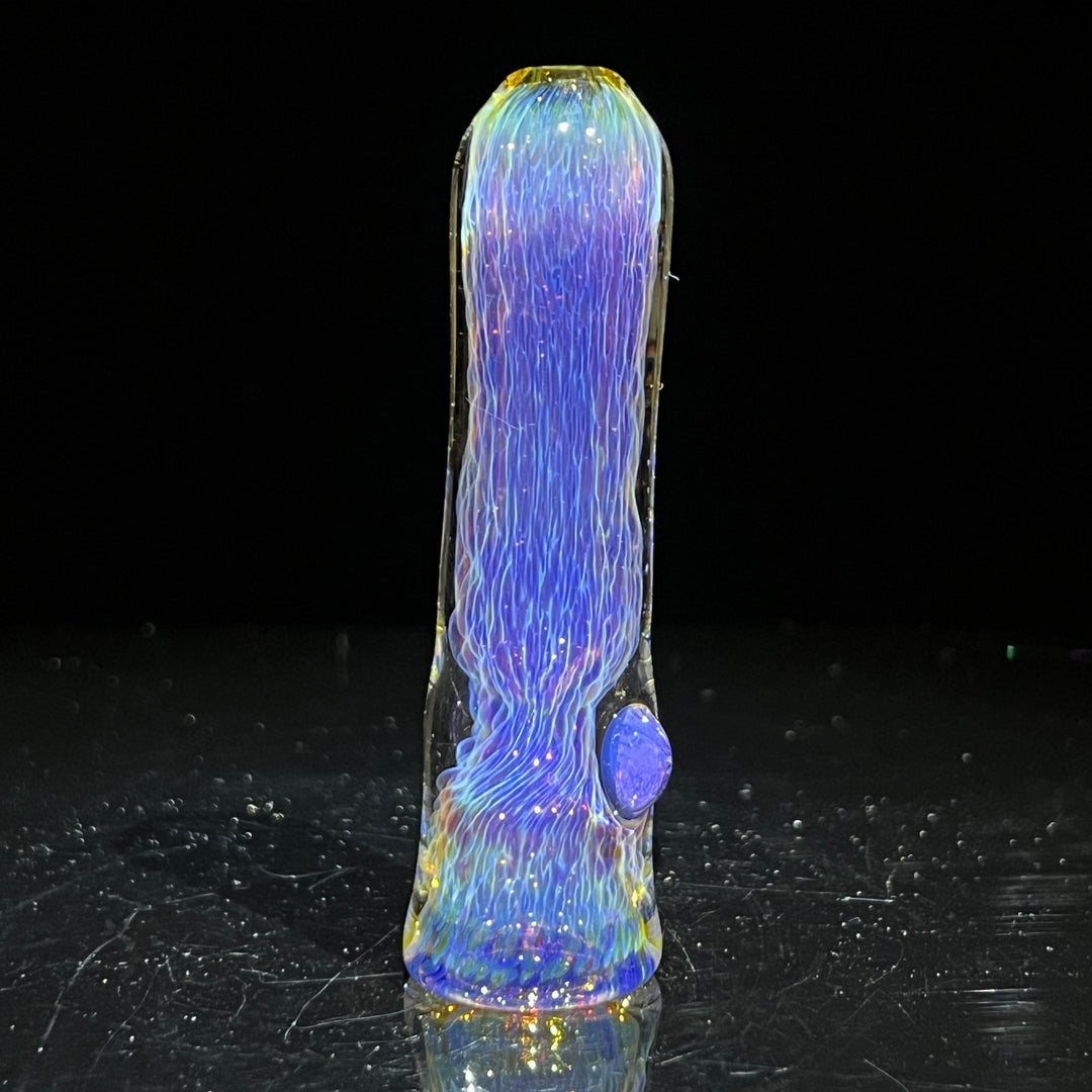 Thick Purple Chillum Glass Pipe Chuck Glass   