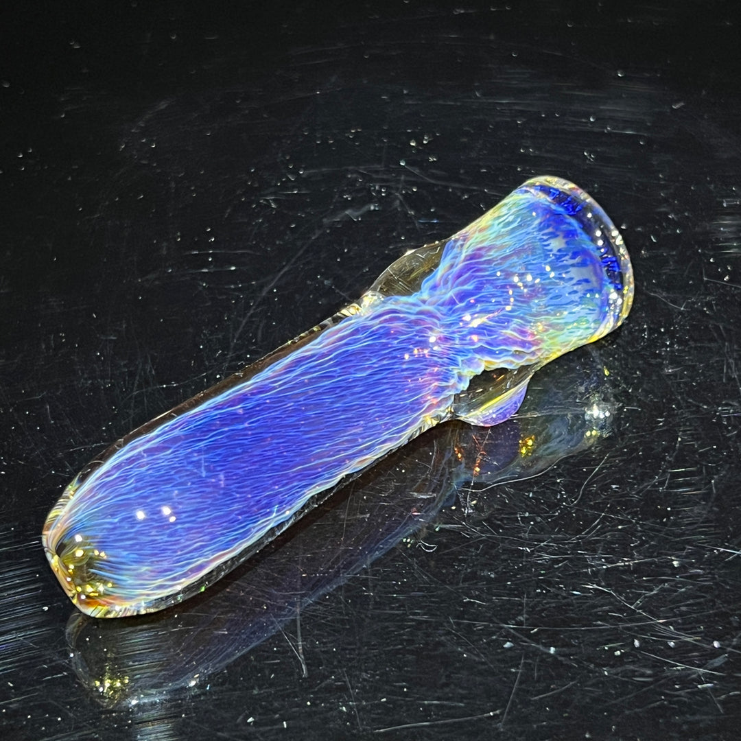 Thick Purple Chillum Glass Pipe Chuck Glass   