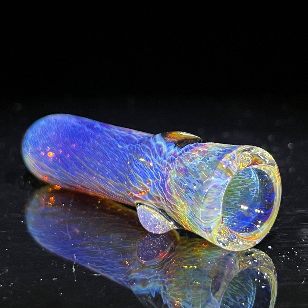 Thick Purple Chillum Glass Pipe Chuck Glass   