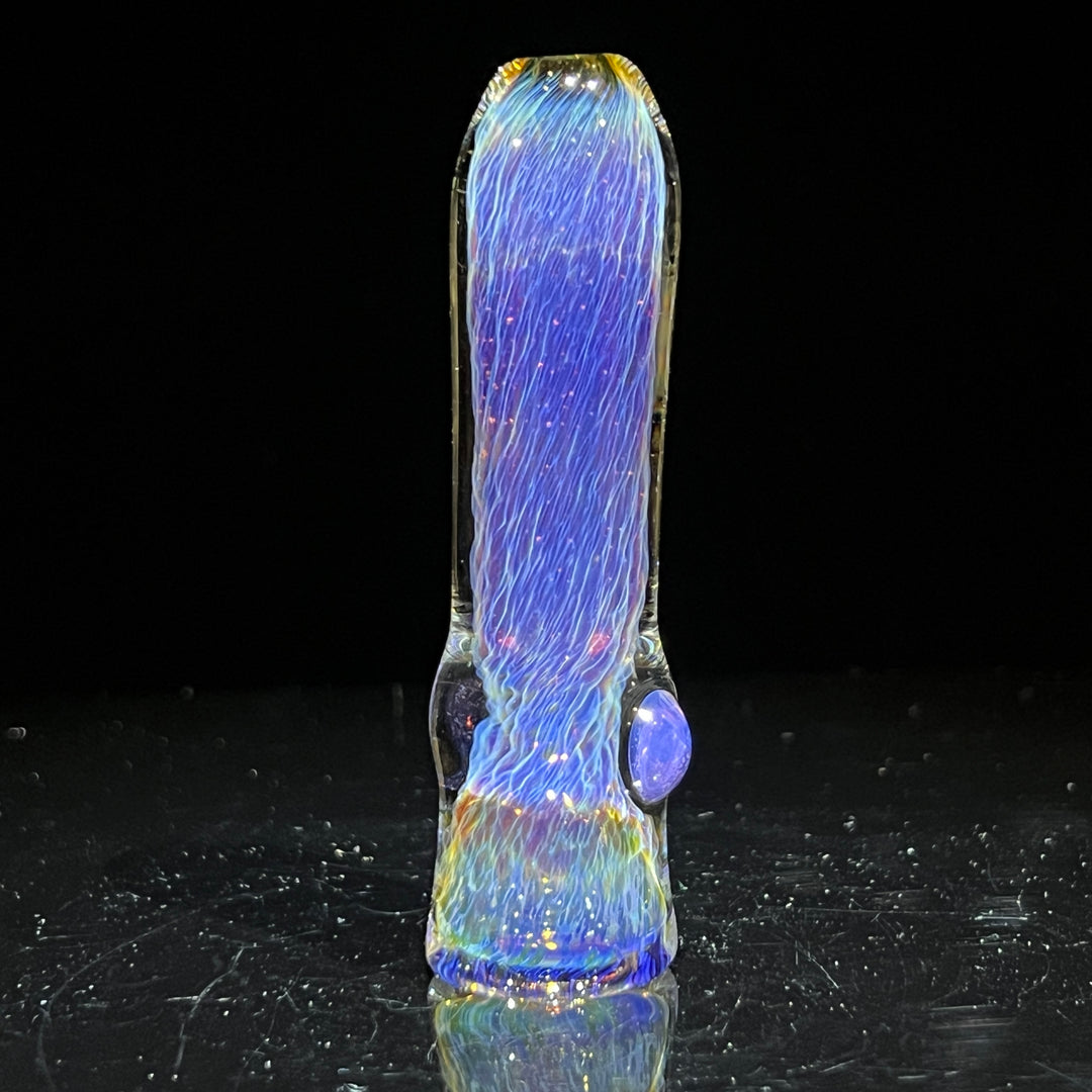 Thick Purple Chillum Glass Pipe Chuck Glass   