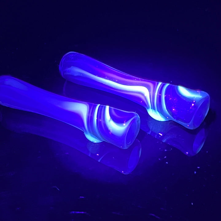 Mighty Moss UV Chillum Glass Pipe Taggart Glass   