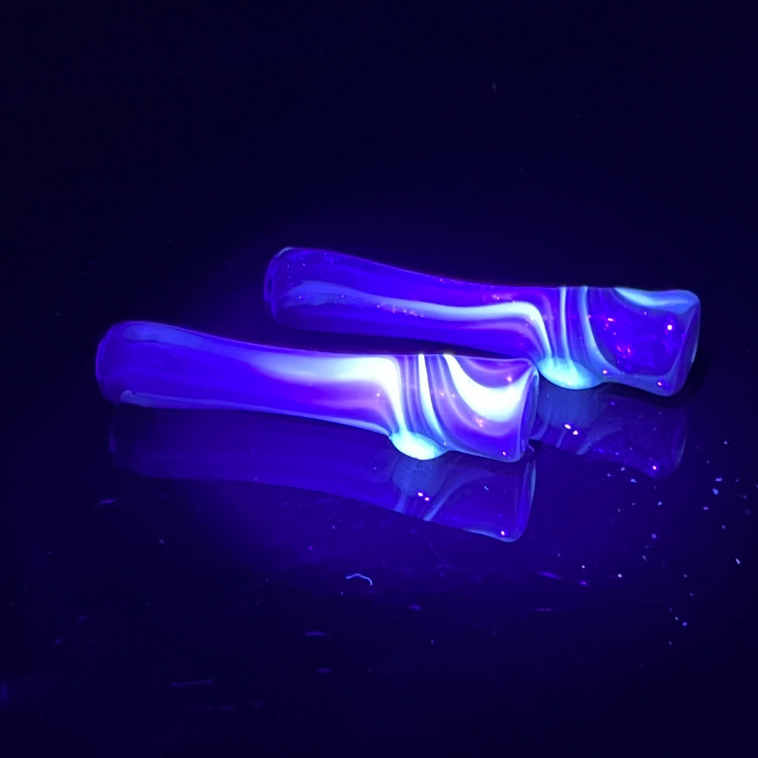 Mighty Moss UV Chillum Glass Pipe Taggart Glass   