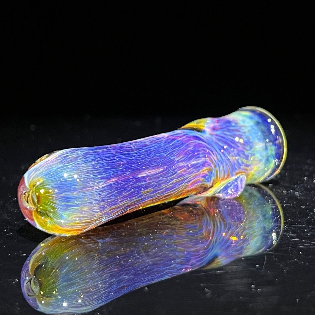 Thick Purple Chillum Glass Pipe Chuck Glass   