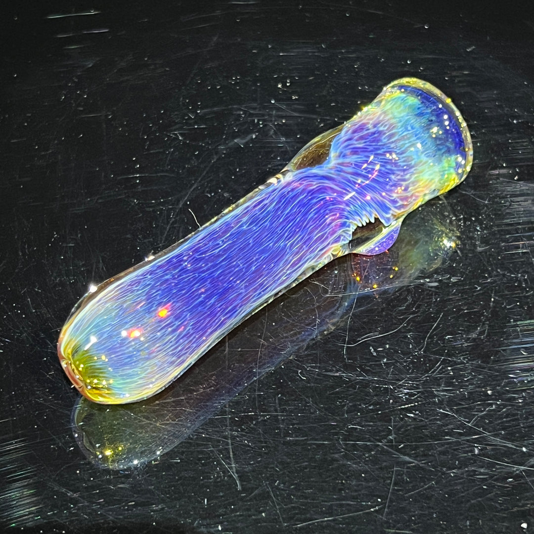 Thick Purple Chillum Glass Pipe Chuck Glass   