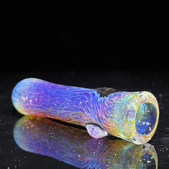 Thick Purple Chillum Glass Pipe Chuck Glass   