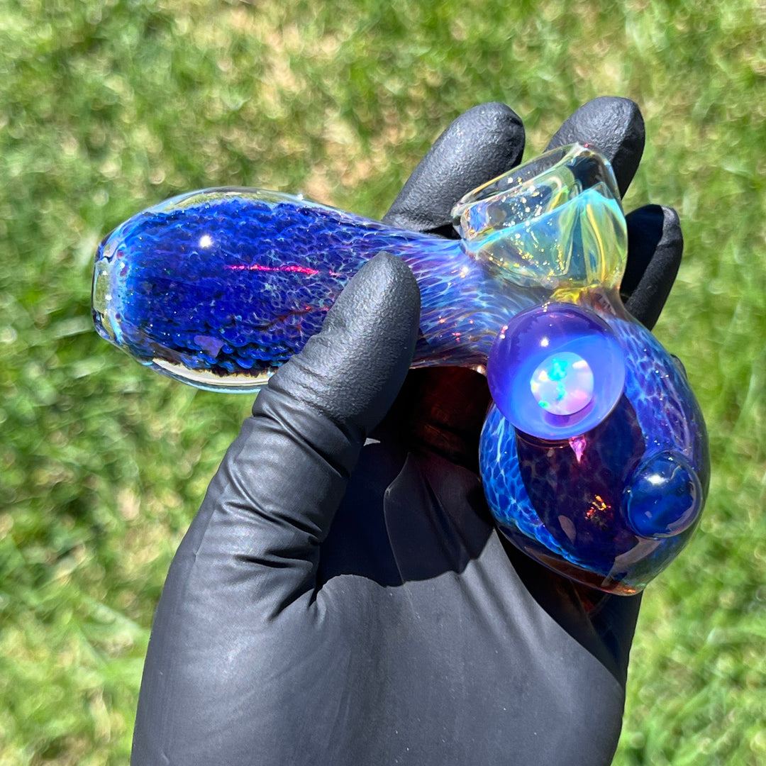 Purple Nebula Opal Drop Hammer Glass Pipe Tako Glass   