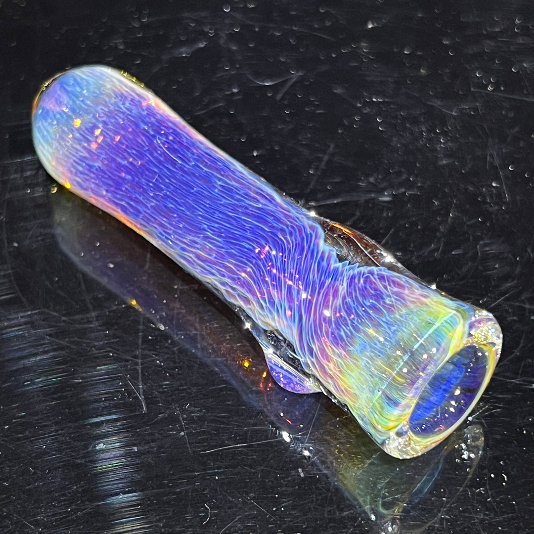 Thick Purple Chillum Glass Pipe Chuck Glass   