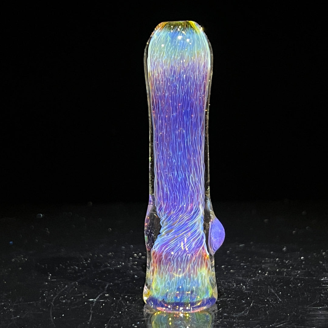 Thick Purple Chillum Glass Pipe Chuck Glass   