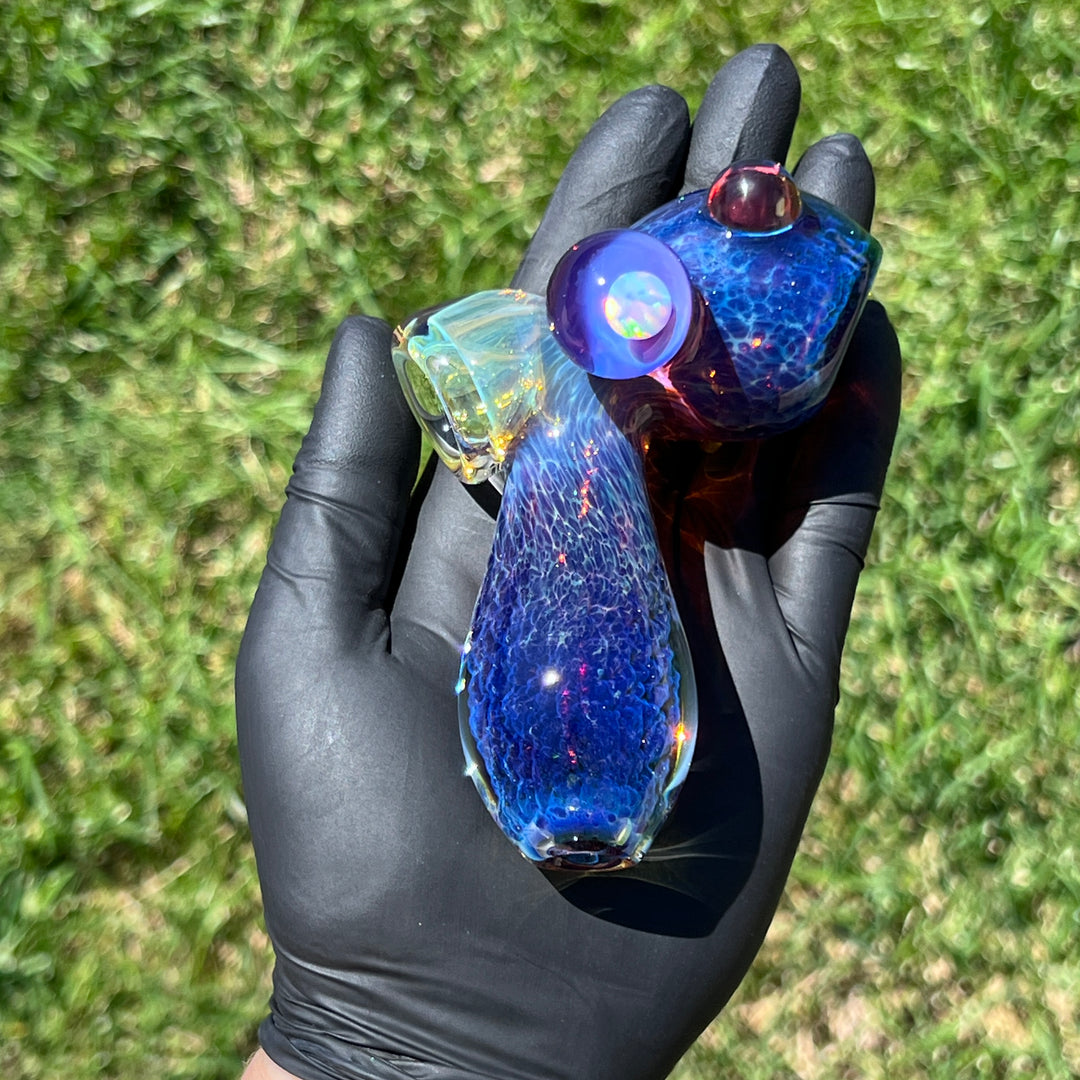 Purple Nebula Opal Drop Hammer Glass Pipe Tako Glass   