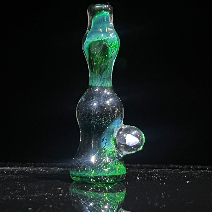 Experimental Green Opal Chillum Glass Pipe Beezy Glass