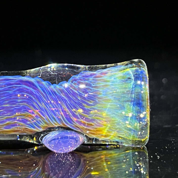 Thick Purple Chillum Glass Pipe Chuck Glass   