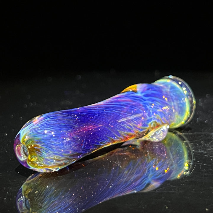 Thick Purple Chillum Glass Pipe Chuck Glass   