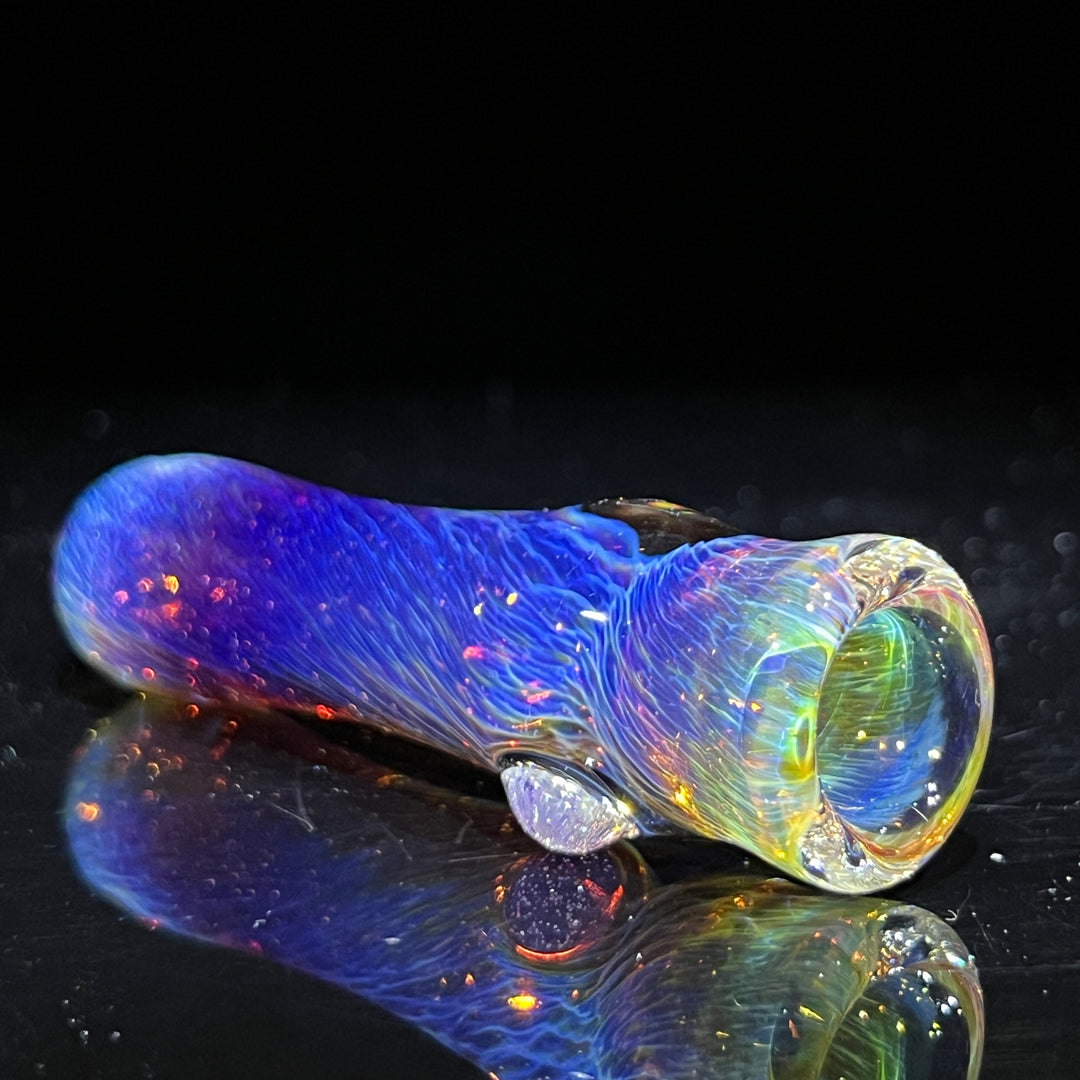 Thick Purple Chillum Glass Pipe Chuck Glass   