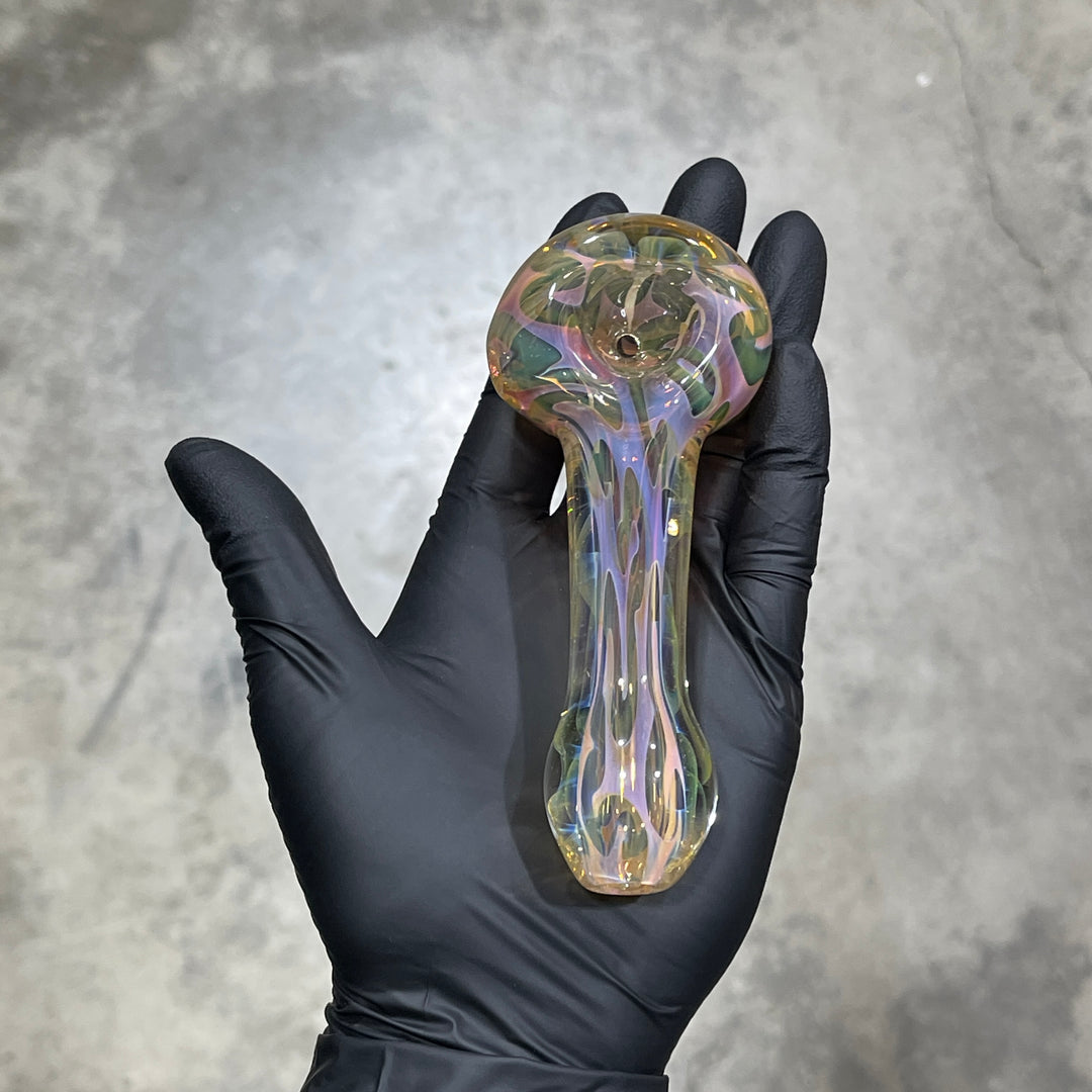 Large Ghost Flame Pipe Glass Pipe Tiny Mike   