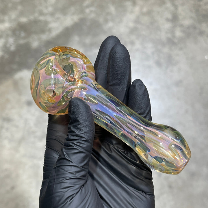 Large Ghost Flame Pipe Glass Pipe Tiny Mike   