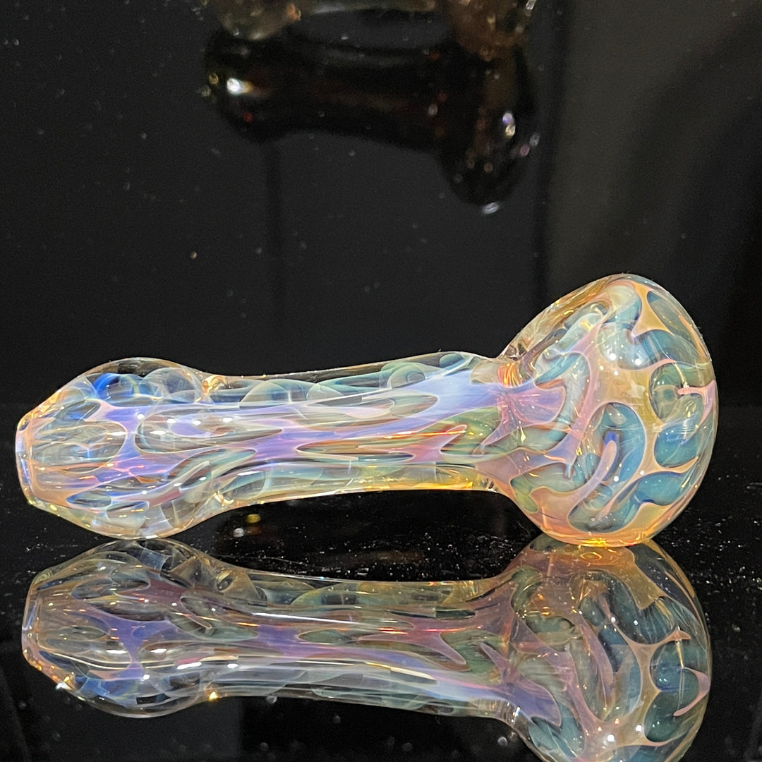 Large Ghost Flame Pipe Glass Pipe Tiny Mike   