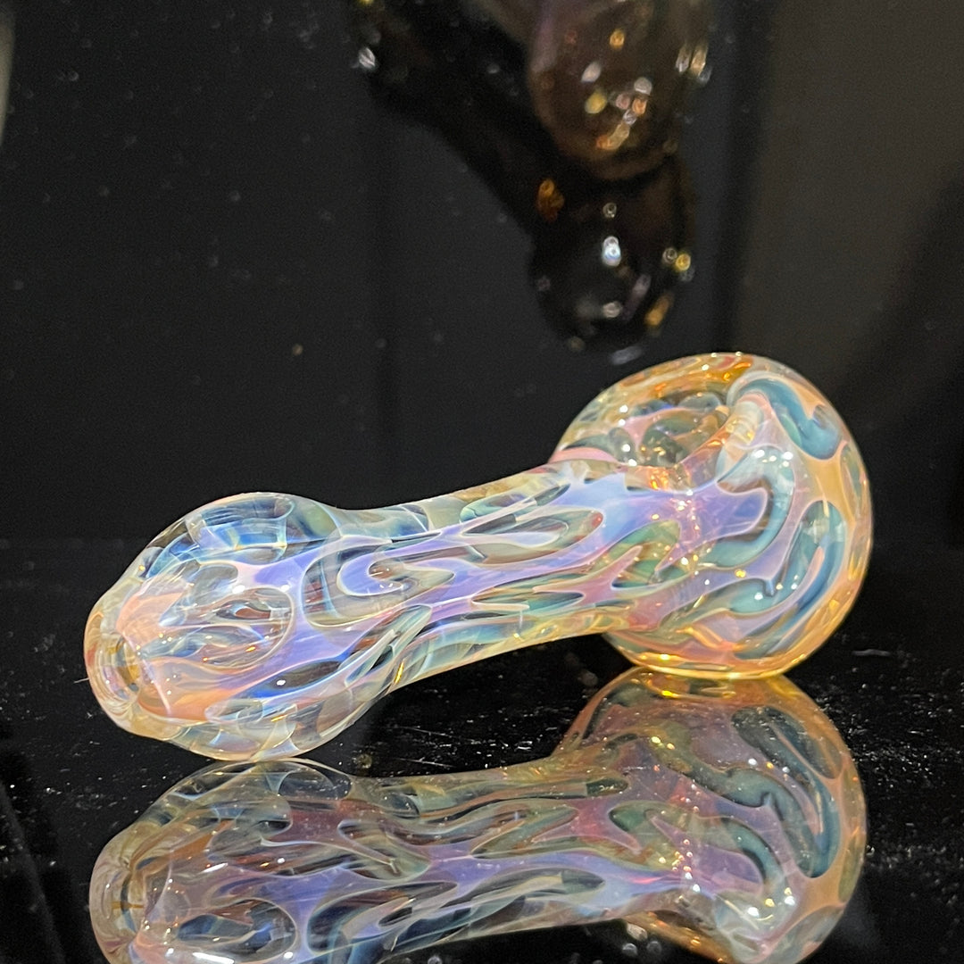 Large Ghost Flame Pipe Glass Pipe Tiny Mike   