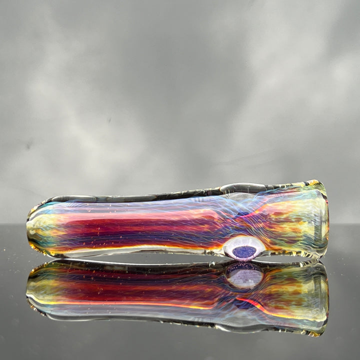 Thick Purple Chillum Glass Pipe Chuck Glass   