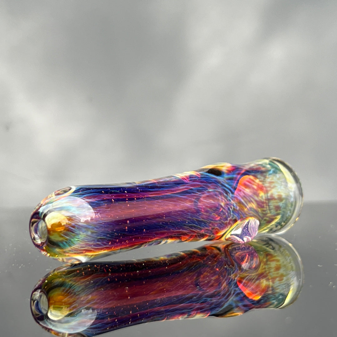 Thick Purple Chillum Glass Pipe Chuck Glass   