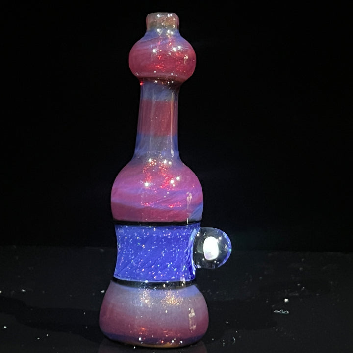 Purple Crushed Opal Chillum Glass Pipe Beezy Glass