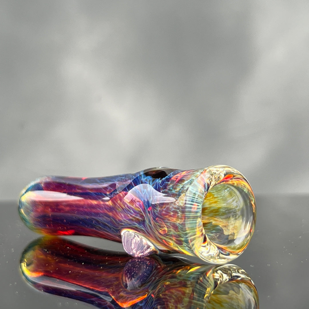 Thick Purple Chillum Glass Pipe Chuck Glass   