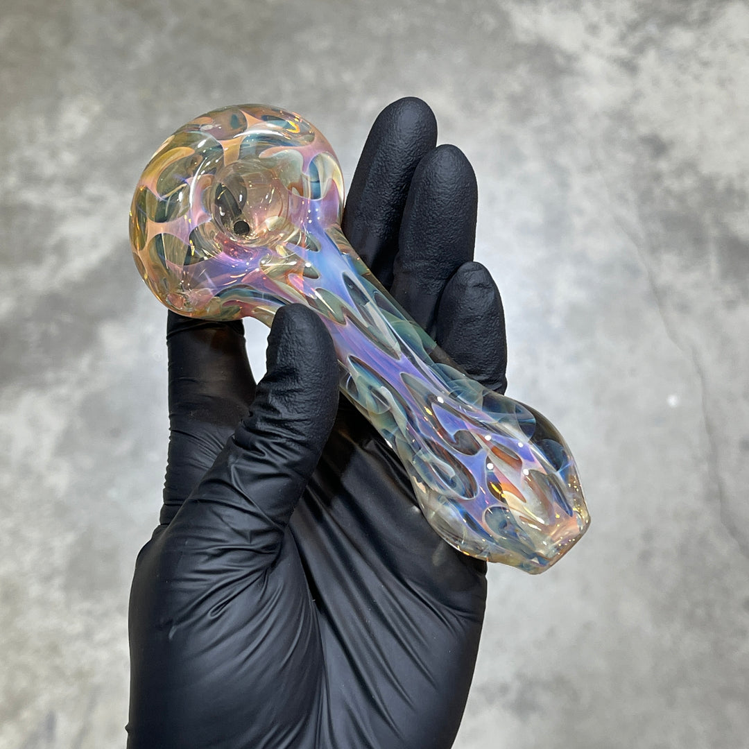 Large Ghost Flame Pipe Glass Pipe Tiny Mike   