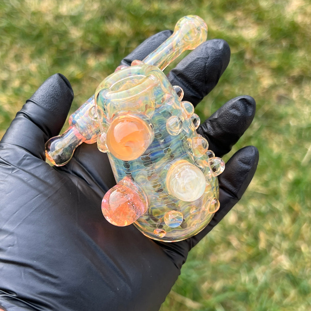 Gold Fumed Sidecar Pipe Glass Pipe Sugar Shack   