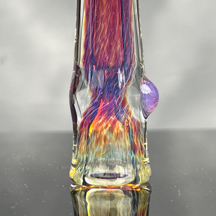 Thick Purple Chillum Glass Pipe Chuck Glass   