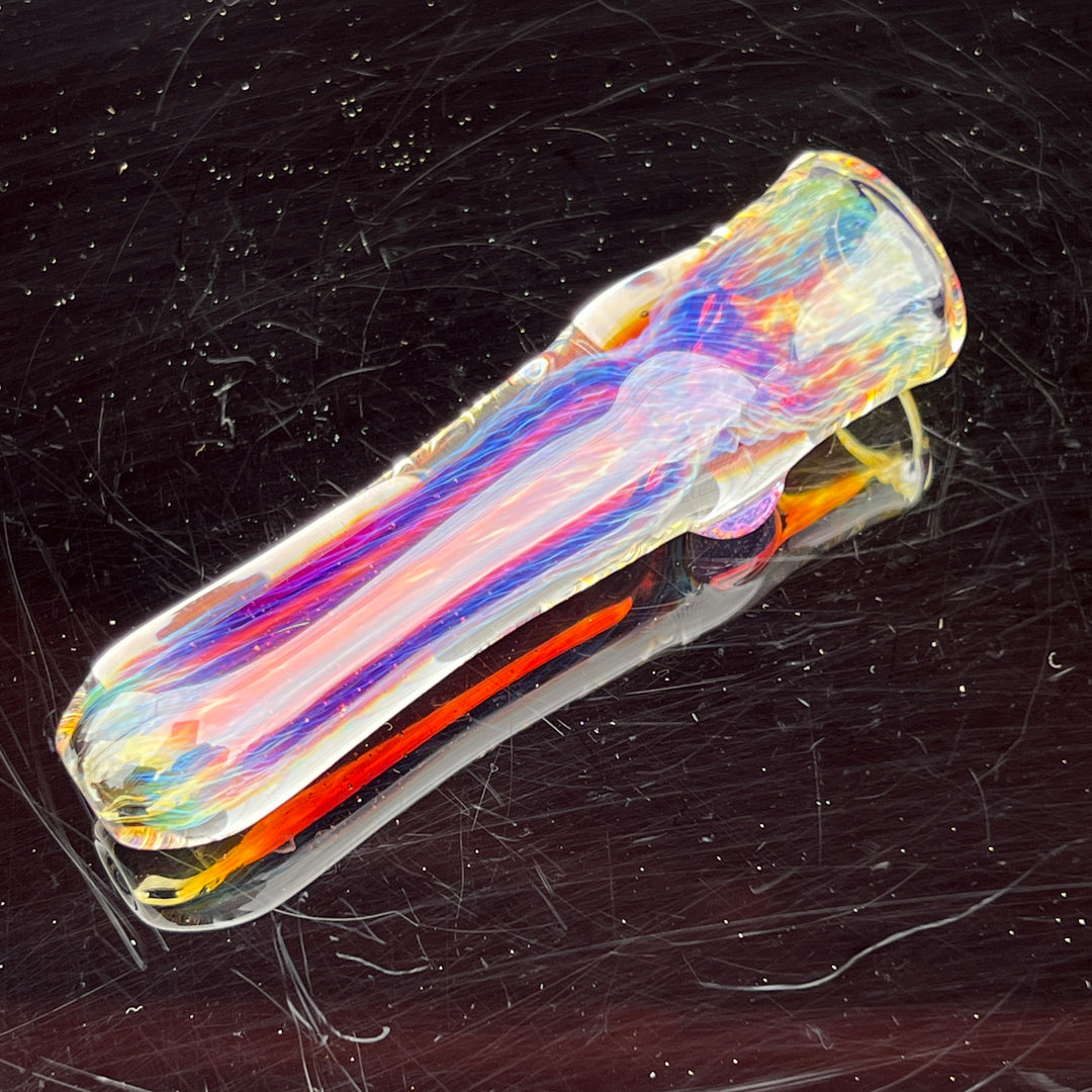 Thick Purple Chillum Glass Pipe Chuck Glass   