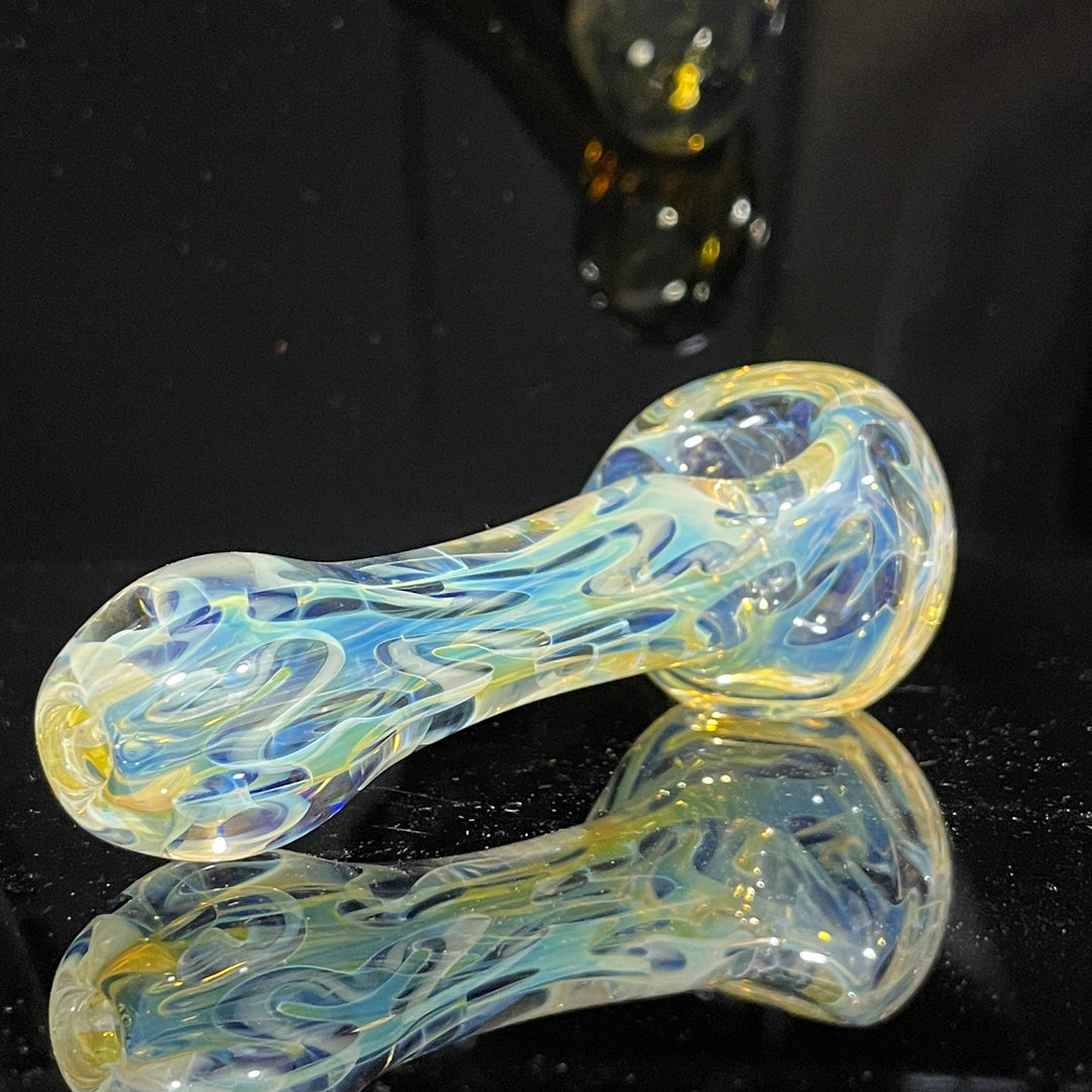 Large Ghost Flame Pipe Glass Pipe Tiny Mike   