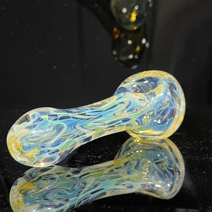 Large Ghost Flame Pipe Glass Pipe Tiny Mike   