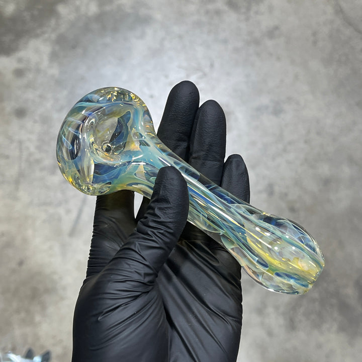 Large Ghost Flame Pipe Glass Pipe Tiny Mike   