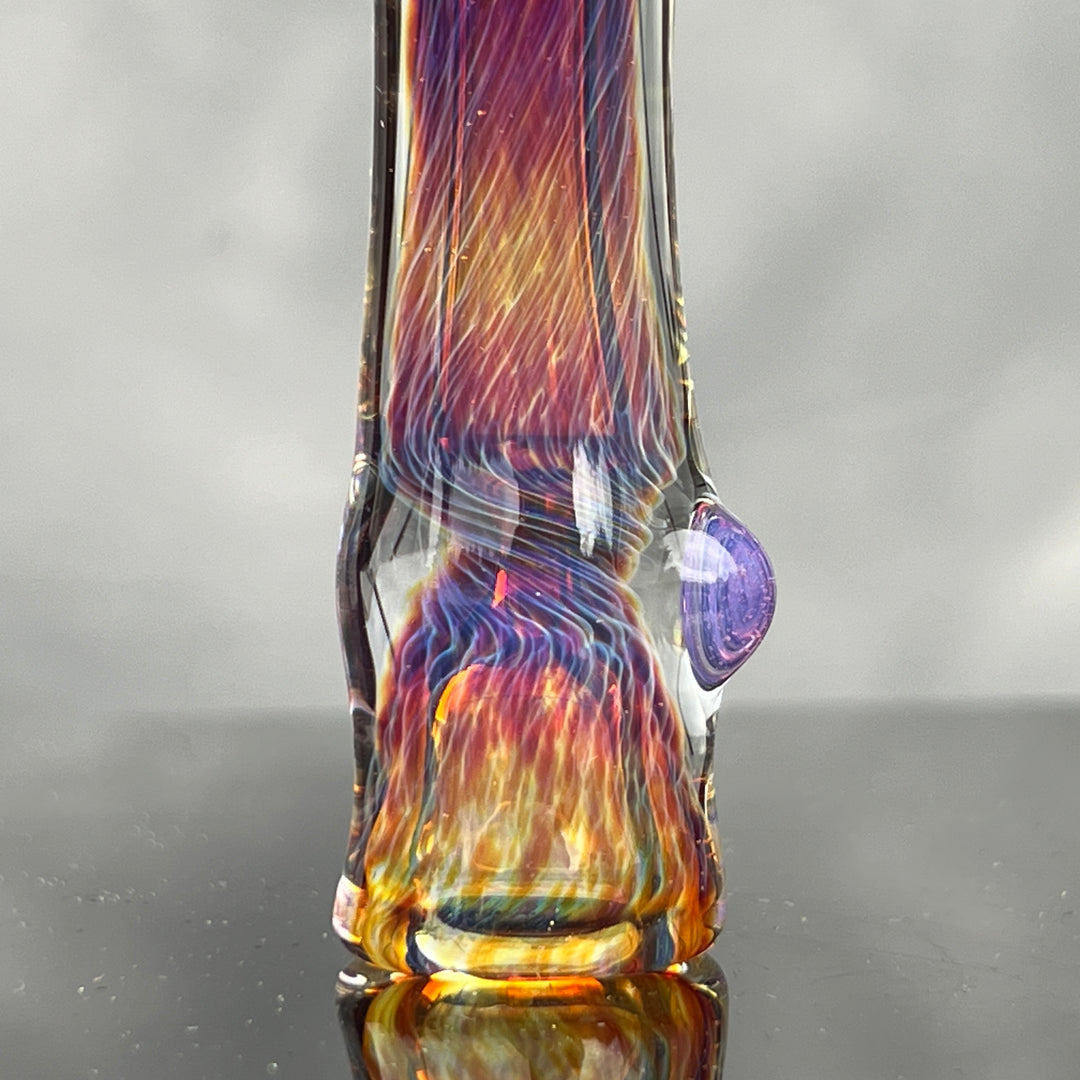 Thick Purple Chillum Glass Pipe Chuck Glass   