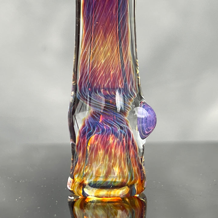 Thick Purple Chillum Glass Pipe Chuck Glass   