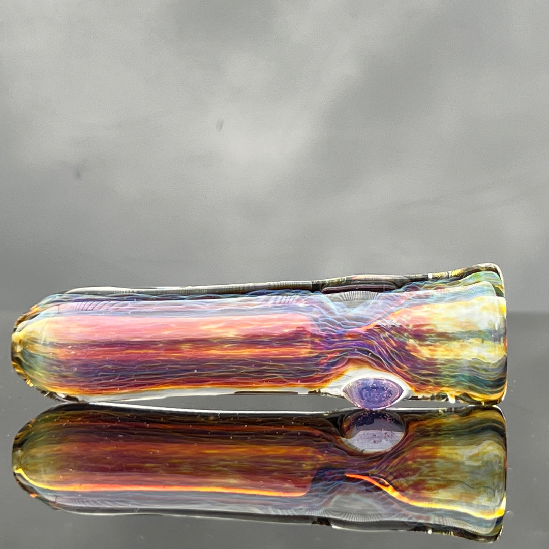 Thick Purple Chillum Glass Pipe Chuck Glass   