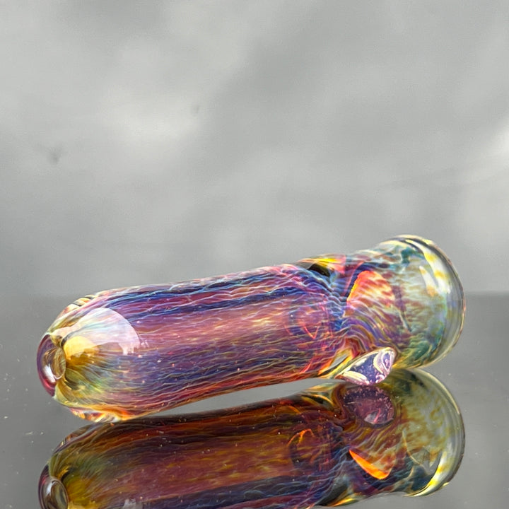 Thick Purple Chillum Glass Pipe Chuck Glass   