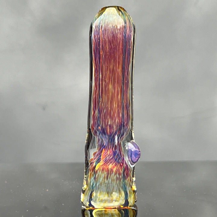 Thick Purple Chillum Glass Pipe Chuck Glass   