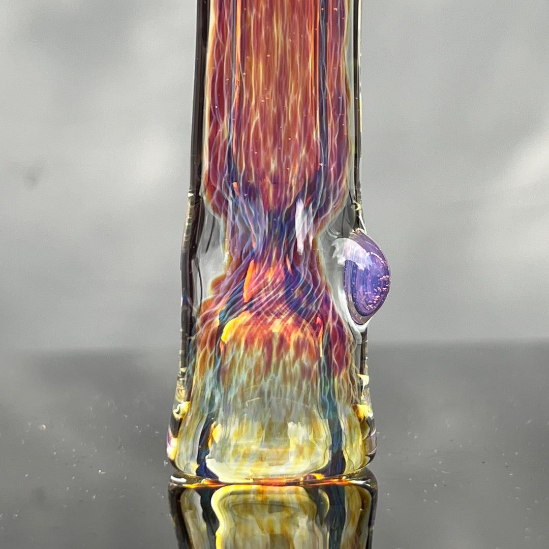 Thick Purple Chillum Glass Pipe Chuck Glass   