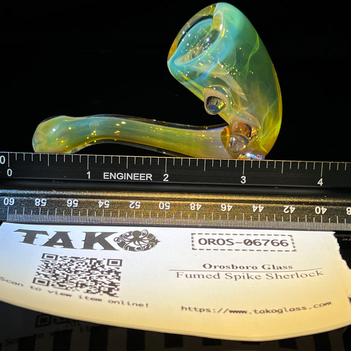 Fumed Spike Sherlock Glass Pipe Orosboro Glass   