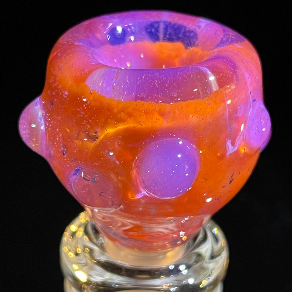 14 mm Atomic Tangerine PullSlide Water Pipe Beezy Glass   