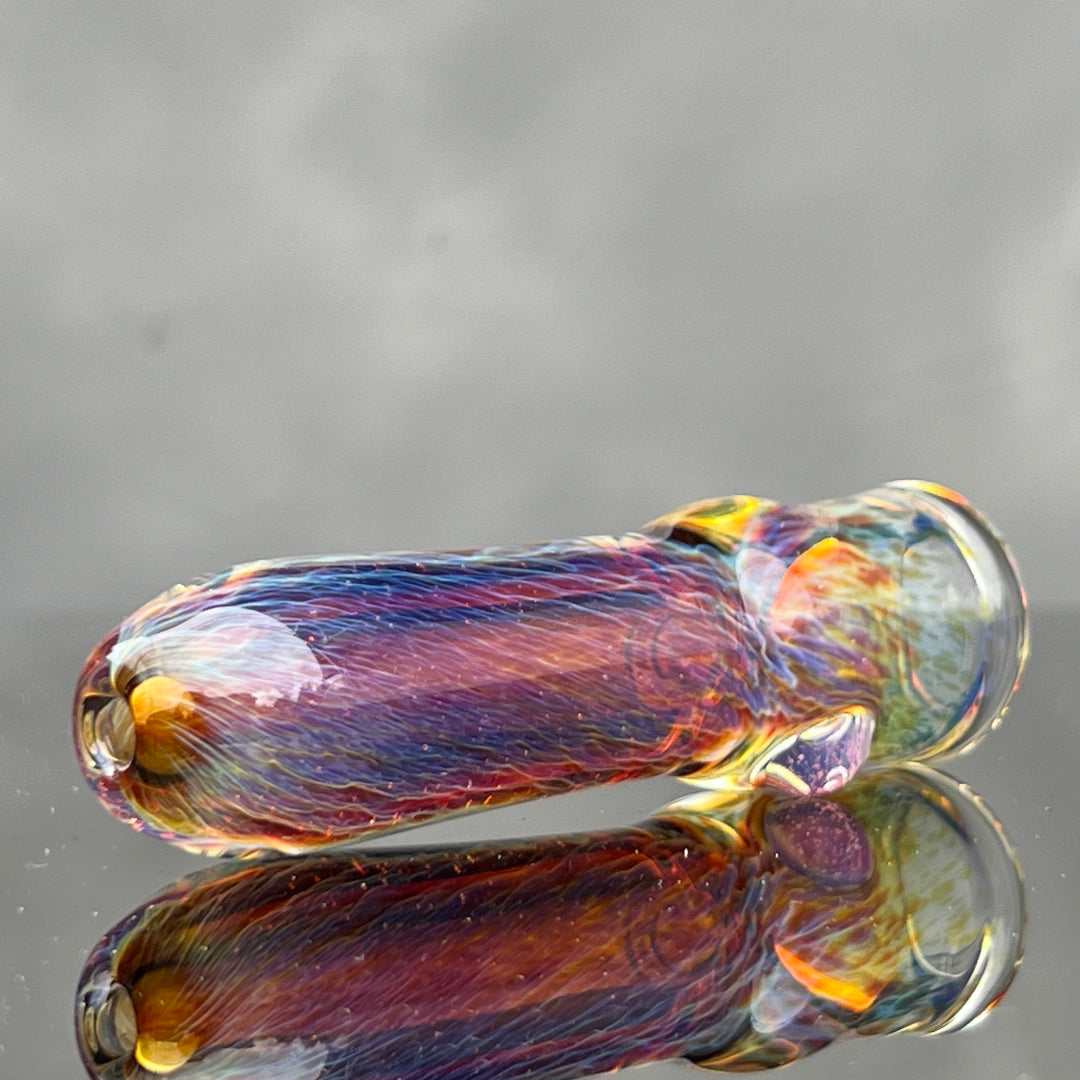 Thick Purple Chillum Glass Pipe Chuck Glass   