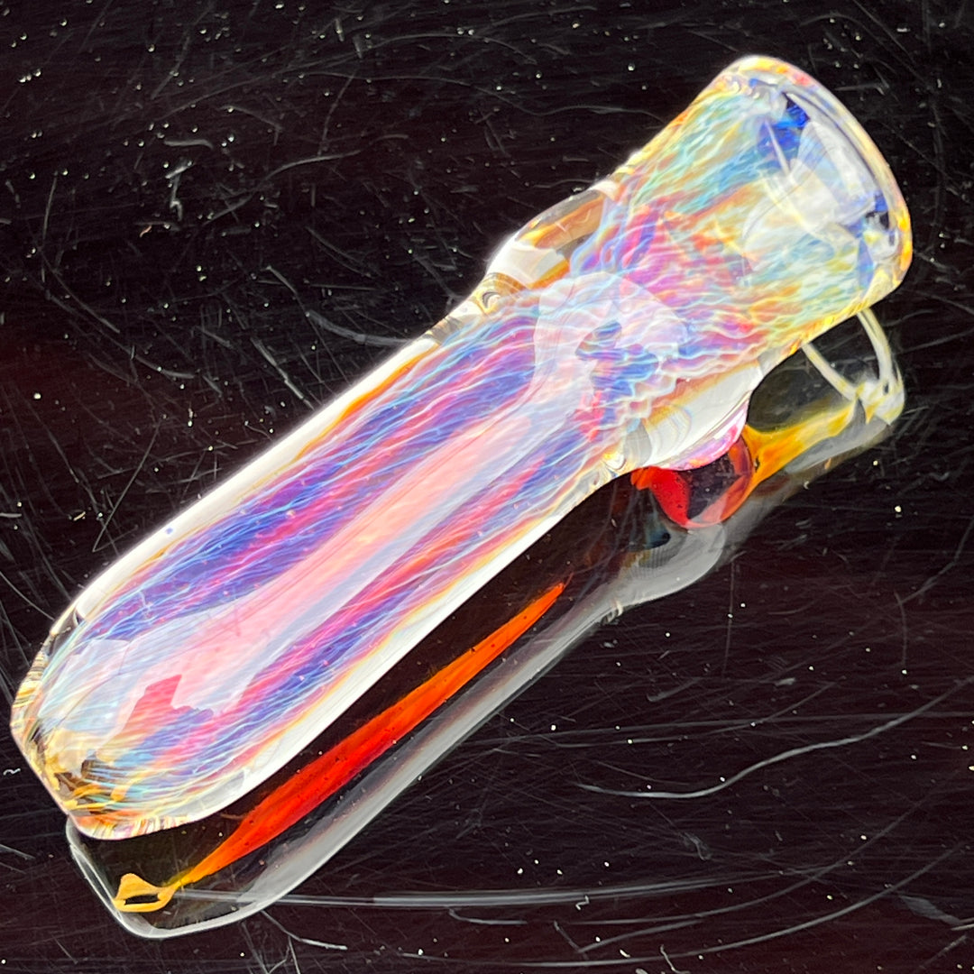 Thick Purple Chillum Glass Pipe Chuck Glass   