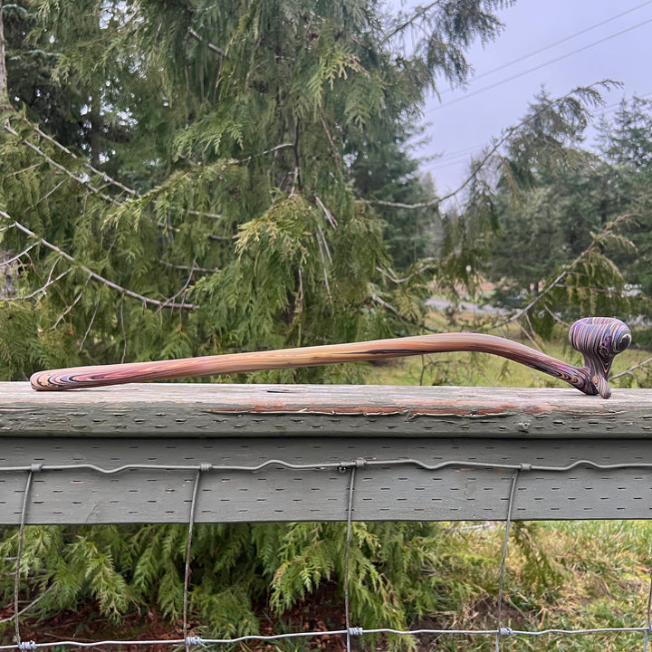 24" Woody Wood Giant Glass Pipe Wazoo Glass