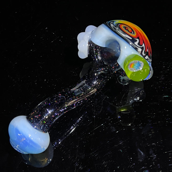 Fluffy Cloud Pipe Lg. Glass Pipe Cajun Glass   