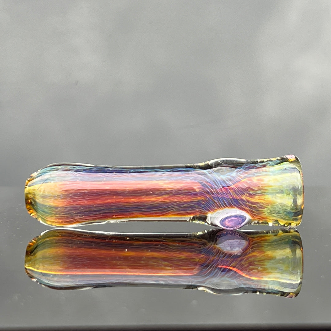 Thick Purple Chillum Glass Pipe Chuck Glass   