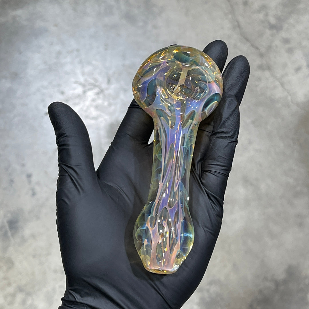 Large Ghost Flame Pipe Glass Pipe Tiny Mike   