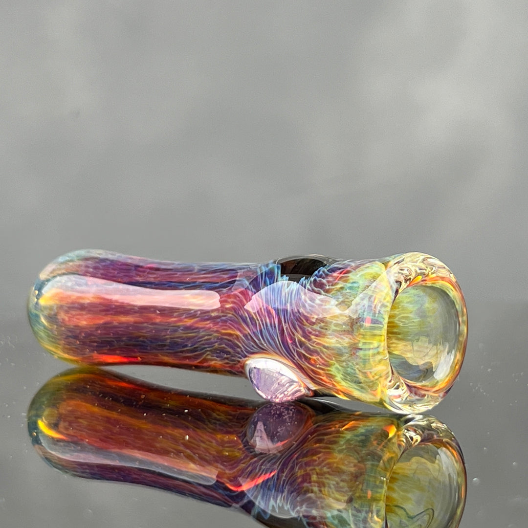 Thick Purple Chillum Glass Pipe Chuck Glass   