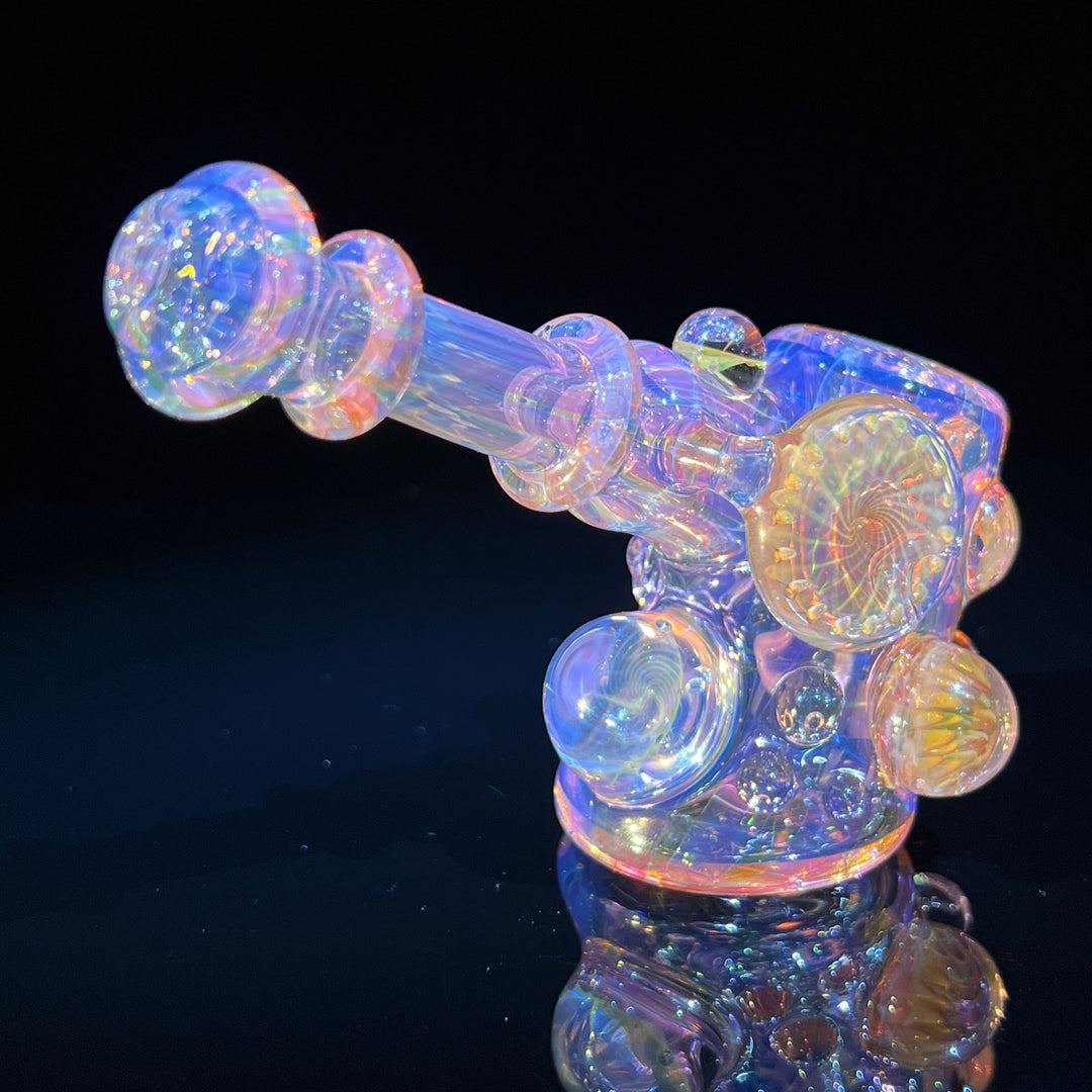 Gold Fumed Marbled Sherlock Pipe Glass Pipe Sugar Shack   